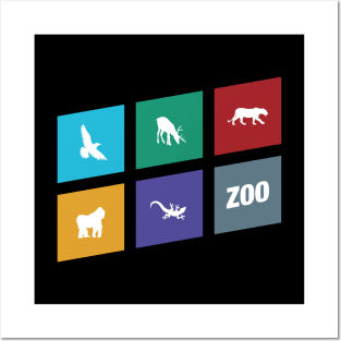 Minimalist Animals Board Game Posters and Art